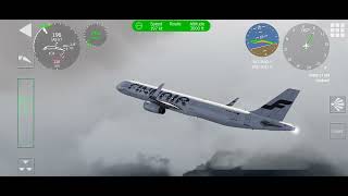 Hammerfest to SvalbardFinnair A321low visibility [upl. by Annod959]