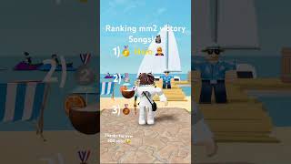 Rating mm2 songs🏆youtubeshortsrobloxmm2 [upl. by Danell104]