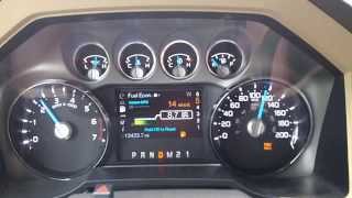 2012 Ford F250 62 L 4x4 running on empty tow mode [upl. by Tekla342]