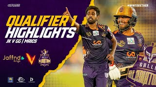 Qualifier 01  Galle Gladiators vs Jaffna Kings  Full Match Highlights LPL 2021 [upl. by Ihn]