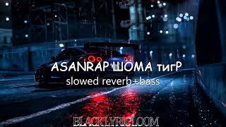 ASANRAP ШОМА ТИГР  SLOWED amp REVERB  blacklyricloom [upl. by Magnuson932]