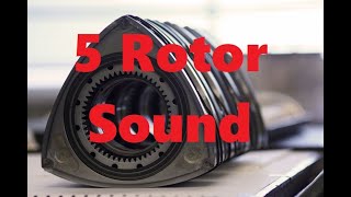 5 Rotor Wankel rotary engine  AMAZING SOUND  Engine simulator [upl. by Wiburg]