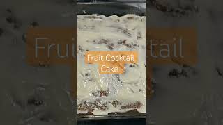 Hawaiian Fruit cocktail Cake food cake nattyhomemaker recipe [upl. by Nivlak]