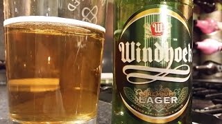 Windhoek Premium Lager By Namibia Breweries LTD  Namibian Beer Review [upl. by Dnomsaj]