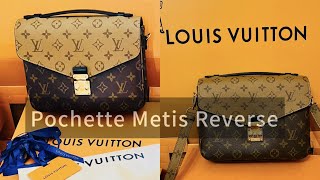 Louis Vuitton Pochette Metis Monogram Reverse Unboxing  what i got for my Birthday  Unboxing 2022 [upl. by Nicolle]