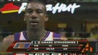 Amare Stoudemire 41pts vs Mavericks 2OT 03142007 [upl. by Arbas]