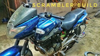 Modifying Suzuki GS150r into scrambler build Part 1MODIFIED [upl. by Sobel369]