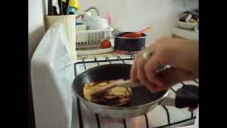 Hot cakes de avena y manzana [upl. by Ahsa]