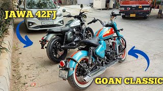 ₹ 250 Lacs में 2024 Goan Classic 350 Vs Jawa 42 FJ Most VFM 10 Points Comparison PriceVariants [upl. by Oidiple]