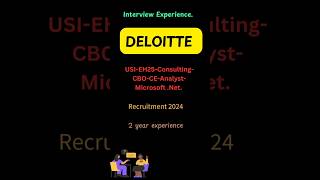 Deloitte Interview Questions for Experience Net Analystshorts deloitte interview experience [upl. by Benil]