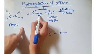 Hydroxylation of alkene class 11 chapter 15 Hydrocarbon [upl. by Notwen]