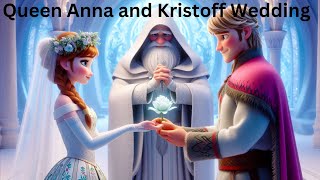 Anna and Kristoff Wedding A Fairy Tale of Love and Romance Frozen Animated Cartoon Story for Kids [upl. by Aimaj]