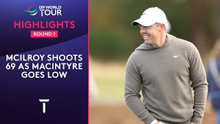 Round 1 Highlights  Rory McIlroy Robert MacIntyre  2024 Alfred Dunhill Links Championship [upl. by Aital]