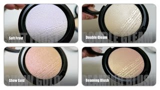 Mac In The Spotlight 2016  Mac Extra Dimention Highlighters [upl. by Ivetts]