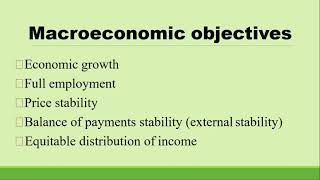 Chapter 10 Measuring the performance of the economy What are the objectives of macroeconomic [upl. by Luhey629]