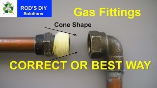 The Best Way to Wrap PTFE Tape On Gas Fittings  The correct way [upl. by Cyndie15]