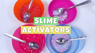 SLIME ACTIVATORS What makes the best slime [upl. by Ellerad]