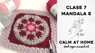 RETO MANDALAS A CROCHET  CLASE 7 cómo tejer MANDALA TIPO E  JARDÍN DE MANDALAS katiacalmathome [upl. by Eanad]