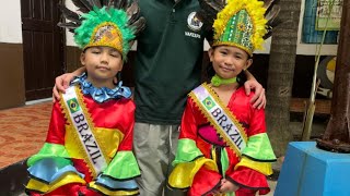 Mrand Ms Brazil costume making  Very colorful [upl. by Reffinej620]