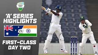 Australia A v India A  Firstclass match one  Day 2 [upl. by Acinorrev]