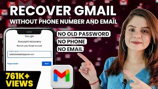 How to Recover Gmail Without Phone number and Email  Reset Gmail Password without code 2024 [upl. by Niltak897]