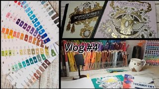 Czwarty vlog ❤️  robimy wzorniki GuangNa 120 Languo  nowe kolorowanki z vinted [upl. by Yenttirb]