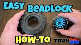 Easy RC Crawler Beadlock Wheel Assembly Howto [upl. by Mayrim]