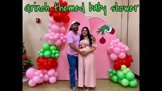 Grinch themed Baby Shower for Baby Girl 🩷💚 [upl. by Stalder]