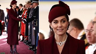 Princess Kate wore McQueen amp QEII’s diamonds for the state welcome today [upl. by Anid]