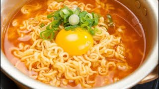 Korean Kimchi Ramyeon with Tea Egg [upl. by Oigres784]