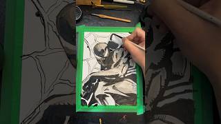 quotInked Shadows Symbiote Spiderman Timelapse [upl. by Yentruok176]