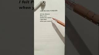 Can we kiss forever  Lyrics Song by  Kina  lyricsvideo canwekissforever short [upl. by Atnoek]