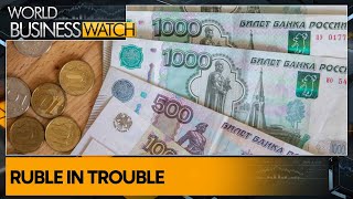 Trade decline hit Rubles value Ruble near the 100 per dollar mark  World Business Watch [upl. by Elyr547]