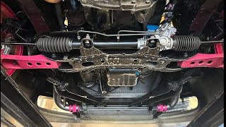 S Chassis Steering Rack install in R32 Skyline [upl. by Kwon]