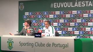 Conferência Jorge Jesus [upl. by Aihsiym]