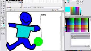 Macromedia Flash MX 5th Tutorial How to make a dress up game dragndrop affect JGtutorials [upl. by Anerok]