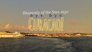 Day 4 Part 2  RHAPSODY OF THE SEAS leaving Curacao amp Withe Night  December 5ta 2023 [upl. by Mmada]