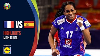 France continue cruising  France vs Spain  Highlights  MR  Womens EHF EURO 2022 [upl. by Leveroni]