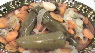 RECETA DE CHILES EN VINAGRE O ESCABECHE COCINANDOCONERIKA [upl. by Nayb783]