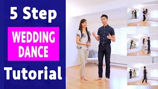 Wedding Dance Tutorial for Total Beginners  5 Easy Steps [upl. by Bomke]