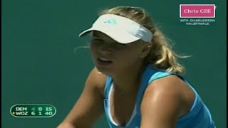 Caroline Wozniacki v Elena Dementieva 2009 Charleston SF highlights [upl. by Oimetra]