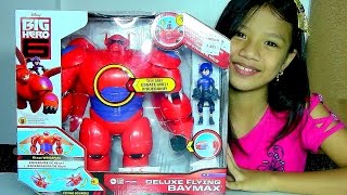 Disney Big Hero 6 Deluxe Flying Baymax with Hiro Hamada Bandai Disney Toy [upl. by Cathy458]