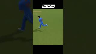 D chahar bowling  wicket real cricket 24  real cricket 🏏 match highlights realcricket wicket [upl. by Sloan198]