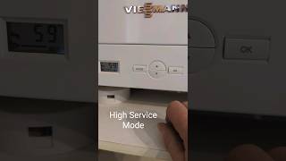 Viessmann Vitodens 050W Service modes boiler service gas safety boiler [upl. by Ahsekam659]