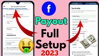 how to setup facebook payout facebook payout account setup 2022 [upl. by Koeninger]