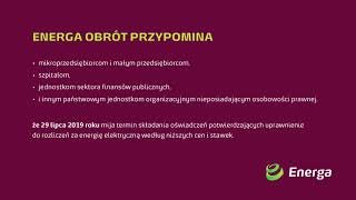 Energa Obrót informuje o uprawnieniu do rozliczeń według niższych cen i stawek [upl. by Arikaahs618]