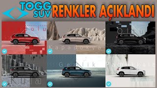 Toggun Renkleri Açıklandı ✅ Togg SUV Renkleri 👉 [upl. by Yeliac157]