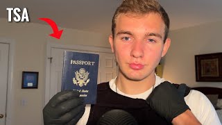 ASMR full TSA Pat down Roleplay [upl. by Spratt]