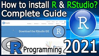 How to Install R and RStudio on Windows 10  2021 Update  R Programming Tutorial  Complete guide [upl. by Tena]