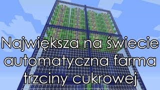 Minecraft  Największa na świecie automatyczna farma trzciny cukrowej  DOWNLOAD [upl. by Sitrik80]